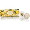 Saponificio Artigianale Fiorentino Sapone al limone, confezione regalo 3 pillole da 100 g, sapone artigianale italiano Fiorentino