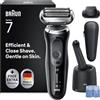 Braun Rasoio Elettrico Barba Serie 7 71-N7200cc Accessorio, Smartcare, Nero | Regolabarba Uomo Impermeabile, Ricaricabile, Rifinitore di Precisione, Stazione Smartcare, 1 Accessorio, Rasoio Barba