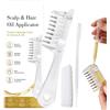 Generico Applicatore Olio Capelli, Pettine Massaggiatore Cuoio Capelluto Rame | Serbatoio Trasparente Antiperdita per Sieri Lozioni e Oli, Pettine PC Ergonomico Portatile per Cura Capelli Donna e Uomo