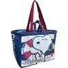 CARTOON Borsa mare Snoopy shopper con manici e tracolla con chiusura zip borsa a spalla da spiaggia