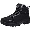SPSHOOS Stivali da Neve Uomo Scarpe Inverno da Trekking Scarpe Outdoor Impermeabili Antiscivolo Invernali Stivali