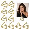 jiuxlaan 60 Pz Porta Segnaposto Matrimonio Oro, Porta Segnaposto da Tavolozi | Portacarte Triangolari, Mini Portafoto, per matrimoni, compleanni, feste