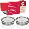 Weck Pesi per fermentazione in vetro, set da 2, diametro 7,6 cm, per vetro di fermentazione