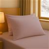 INTRECCI Coppia Federe 52x82 cm in Flanella 100% Cotone Tinta Unita, Morbide, Felpate e Calde (Rosa)