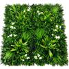 MFLCBK Pianta Artificiale da Parete 6 Pezzi Realistico per Interni Ed Esterni | 0,5x1m/1x1m Parete di Piante Artificiali Pannello Parete Erba Verde per Decorazione Parete, Giardino, Balcone, Matrimonio
