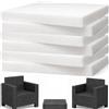 HAND Gommapiuma 52x50 cm Spessore 4 cm - Set 4 Imbottiture per Cuscini Sedie, Made in Italy - Spugna Poliuretano per Imbottitura Cuscini Cucina (52X50 (6 PEZZI))