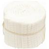 Generic CraftsFabrics - 20 rotoli di tessuto pre-tagliati in 100% cotone, 6 x 90 cm, per trapunte, scrapbooking, cucito, arti e mestieri, patchwork, collage (bianco)