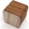 N+A Sieman 30 dischi in legno naturale, 10 cm, quadrati incompiuti per dischi di legno grezzi fai da te, pittura, intaglio