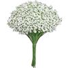 SxiGxiv Velo artificiale, 20 pezzi, per decorazione di nozze e decorazione della casa, fiori artificiali per bouquet da sposa, composizioni e artigianato