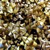 Generico 50 Coccarde (Oro Dorate) Miste Ø tra 5cm e 6cm - fiocchi adesivi metallizzati toni oro per pacchi regalo 5 cm 6 cm coccarde natale compleanno regali eleganti stelle oro confezioni regalo - 0RV0