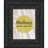 Wallazz Cornice Portafoto in Legno Pregiato - Made in Italy - Vetro Sintetico Infrangibile Crilex - Cornice per Tela - Design Italiano e Qualità Artigianale, 50x70cm Nero filo Oro