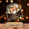 Custom Regalo per la Festa Della Mamma - Cornice con foto personalizzata il tuo con Testo Nome cornice foto personalizzato con Base in Legno regali personalizzati per Mammà Donna Compleanno Anniversario