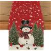 Artoid Mode Runner da Tavolo Natale Pupazzo di Neve Uccelli 40x100 cm | Stagionale Fiocchi di Neve Albero Inverno Xmas Soggiorno Decorazione per Tavola Interni Vacanze Feste Decor