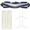 Donkivvy Kit Filtro Spazzola Laterale Spazzola a Rullo per Tefal Explorer Serie 60 per ZR740003 ZR740005 Robot Aspirapolvere Ricambi