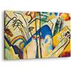 Artenor Quadro Kandinsky Wassily Composizione IV, 60 x 40 cm - Made in Italy, Quadri Moderni Soggiorno, Camera da Letto, Cucina, Poster da Parete, Decorazioni Casa