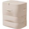 generic Casa Corner Contenitori per Biancheria Sottovuoto-Set di Contenitori Salvaspazio con Compressione Manuale per Vestiti,Coperte e Piumoni,Telo Traspirante,2 Taglie (Beige, 52 x 42 x 70 cm)