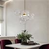 Generic Lampada a Sospensione a LED, lampadario Moderno, Lampada da soffitto a Globo a LED, Vetro Trasparente a 6 Sfere sospeso per Soggiorno