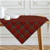 Kiatuniya Tovaglia Natalizia Plaid Rossa Verde Natale Quadrata Tovaglie 85x85 cm | Natalizie Lavabile Centrotavola Moderna Natale Biancheria da Tavola Invernale Festa Cucina Tavolo Decorazione