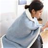 SZSXYBZ Coperta per gambe da ufficio, spessa, calda, scialle, pausa pranzo, mantello per pisolino, piccola coperta (blu)