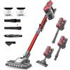 Akitas V10 Aspirapolvere Senza Fili 30V 450W Fino a 50 Minuti 3 Velocità Scopa Verticale e Portatile Motore Digitale Brushless BLDC Batteria al Litio Ricaricabile Ideale per Tappeti e Peli di Animali