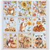 SILARLAIT Vetrofanie Autunno, SILARLAIT Adesivi Finestra Autunno Statico & Rimovibile & Riutilizzabile, Decorazioni Autunnali, Vetrofanie Autunnali Finestre Decorazioni per Casa