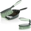 com-four® 3 Pezzi Set di Pulizia in, Spazzola a Mano, Paletta | set per spazzare la casa