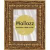 Wallazz Cornice Portafoto in Legno Pregiato - Made in Italy - Vetro Sintetico Infrangibile Crilex - Cornice per Tela - Design Italiano e Qualità Artigianale, 70x100cm Foglia Oro