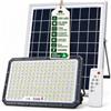 maryse Faro LED Solare Esterno 5000W - 320LED - 22.500 Lumen con Telecomando -IP66 | ALTA Luminosità Regolabile, 15.000 mAh, Timer 3/5/8 ore, Accensione Automatica, Sensore Crepuscolare, con Pannello Solare