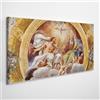 Generic Sacroarte 140x70cm Quadro su Tela Tela Decorativa Stampa di Immagini - Angeli della Santissima Trinità