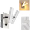 hofstein Lampada da Parete LED Design Moderno - Applique Spot LED con Faretti Mobili e Orientabili - Illuminazione Elegante ed Efficiente per Cucina Corridoio Soggiorno Studio Ufficio