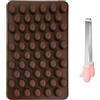 CHROMACRAFT 1 Pz Stampo in Silicone per Chicchi di caffè, 1 Clip per Snack, Stampo per Caramelle al Cioccolato, Mini Clip per Cubetti di Ghiaccio.