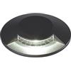 DOPO LIGHTING - Incasso pavimento MARTINA antracite 1 emissione LED SMD 7W 700lm 3000K esterno IP67. Incassabile pavimento o segnalazione stradale anche per terrazze, verande e sentieri.
