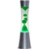 Licht-Erlebnisse Lavalamp Sandro lampada lava estiva e vivace transparente con effetto magma cera verde lampadina 39cm E14 incl. ideale per camera da letto salone