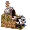 ZUKBEN Joy Christmas Pastore per Presepe in Movimento, mestiere fornaia 14X9 cm