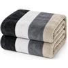 Corredocasa Plaid in Pile Ultra Morbido e Soffice con Elegante Trama Scozzese Made in Italy - Leggero e Confortevole - Perfetto per Divano, Letto (Intreccio Grigio, Matrimoniale 200x220)