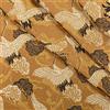 GOONSDS Raso Di Seta Tessuto Damascato Broccato Ricamato Per Tappezzeria Kimono Costume (Venduto Da 0,5 Metri),Bronzo