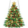 MOTGOM 5D Diamond Painting Pendente Ciondolo Kit Albero di Natale, Pittura Diamante per Acchiappaluce, Diamond Painting Artigianale Per La Decorazione Della Parete Di Casa 20×20cm