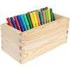 Creative Deco Organizer in Legno di Pino Naturale, 20 x 10 x 9 cm | Impilabile, salvaspazio, base in MDF, per armadio, cucina, bagno e ufficio, adatto a decoupage