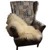 FURRYMAN Pelle di pecora naturale, 120 x 60 cm, senza cromo, coperta in pelle di pecora bianca e colorata, copriletti e decorazioni per divano, poltrona o pavimento - pelle di pecora (bianco islandese)