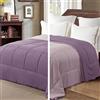 Exclusivo Mezcla Piumone Senza Copripiumone 240x260 cm Reversibile Bicolore | 220GSM in Microfibra, Leggera, Morbida, Traspirante e Confortevole, per Tutto l'Anno, Lavabile in Lavatrice, Lavanda