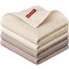 Artoid Mode Set di 4 strofinacci in 100% cotone, 34 x 34 cm, lavabili e assorbenti
