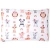 PinkZebra Federa per cuscino per bambini e neonati, 40 x 60 cm in 100% cotone, per ragazze e ragazzi, con chiusura lampo, Oeko-tex Standard 100, prodotta nell'Unione Europea, Animali carini