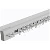 Generic Binario per Tende Autoadesivo Sistemi di Scorrevole Binario Tende da Doccia Facile Installazione Perfetto per La Decorazione Della Casa(White (side),120cm/3.9′)