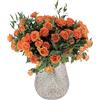 KENTIS - Bouquet di Fiori Veri - Rose a Grappolo Arancioni - Mazzo di Fiori Freschi a Domicilio Regalo