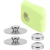 WANGCL Set di 2 portasapone Magnetico con Ventosa Portasapone Magnetico da Parete in Acciaio Inossidabile per Cucina Bagno con Adesivo 3M