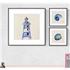 Nacnic Set di Poster Quadrati di Mare blu. Decorazione murale di motivi estivi e frutta per un tocco di colore nella vostra casa, ufficio, negozi ... Dimensioni differenti, senza cornice.