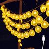 ENLACE Catena luminosa a LED a fette di limone, 3 metri, 20 LED, alimentazione USB, giallo caldo