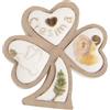 PuntoCasaStore 12 gesso gessetto trifoglio cresima 4 cm bomboniera applicazione segnaposto