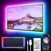 GIPOYENT TV LED Backlight,Sync to Music Strip Lights for 56-80 inch TV, LED Behind with Bluetooth Function, Lights for Bedroom RGB Colors Changing for Home Theater Non-Waterproof (16,4 ft)