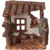 Holyart Ambientazioni, botteghe, case, pozzi: Bottega del pescivendolo 10x10x5 cm in resina presepi 6-8cm
